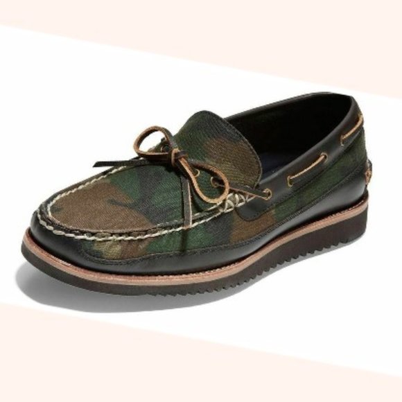 Cole Haan Men's Pinch Rugged Camp Camo Moccasins Loafers Size 8.5 - Picture 4 of 12